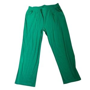 QVC Quacker Factory size XL Women’s Green Pants w/pockets
